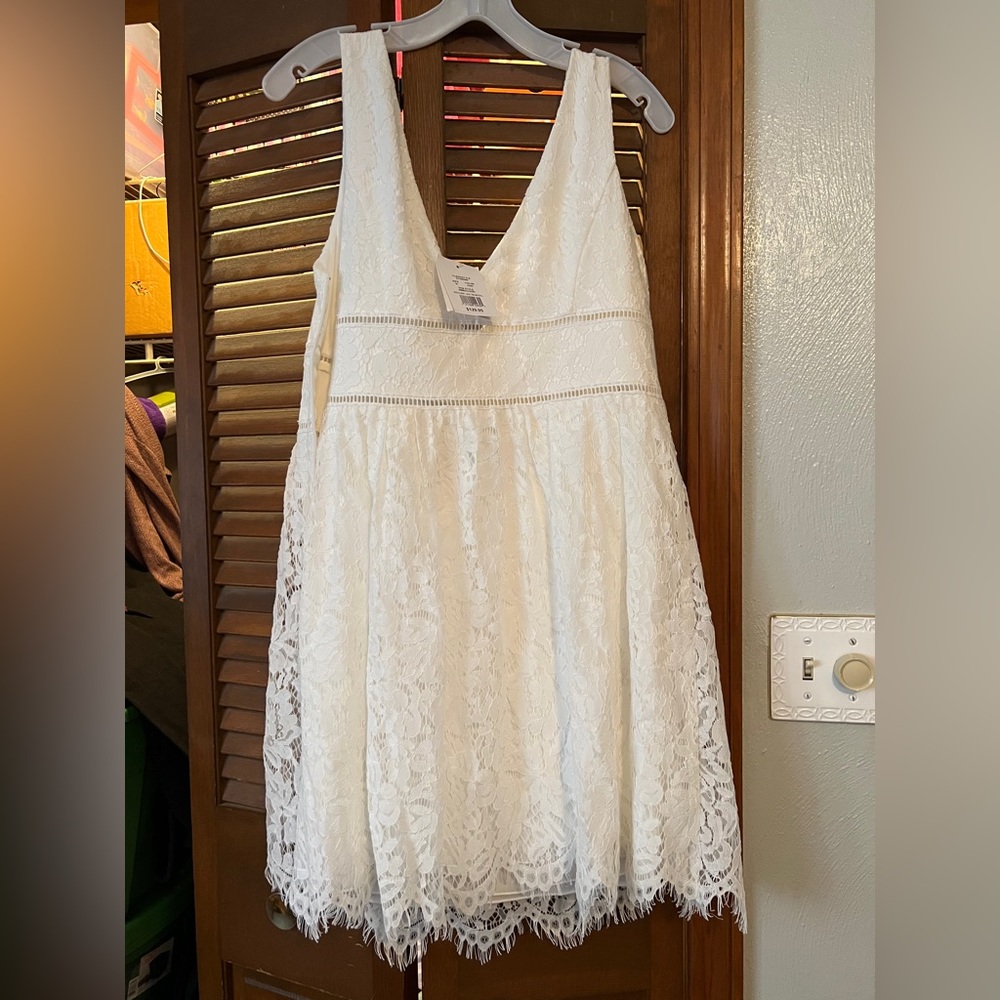David’s bridal Babydoll lace dress